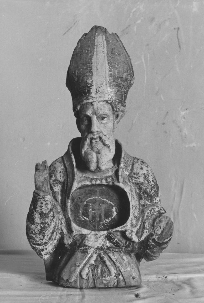 Santo Vescovo (reliquiario - a busto) - bottega napoletana (secondo quarto sec. XVII)