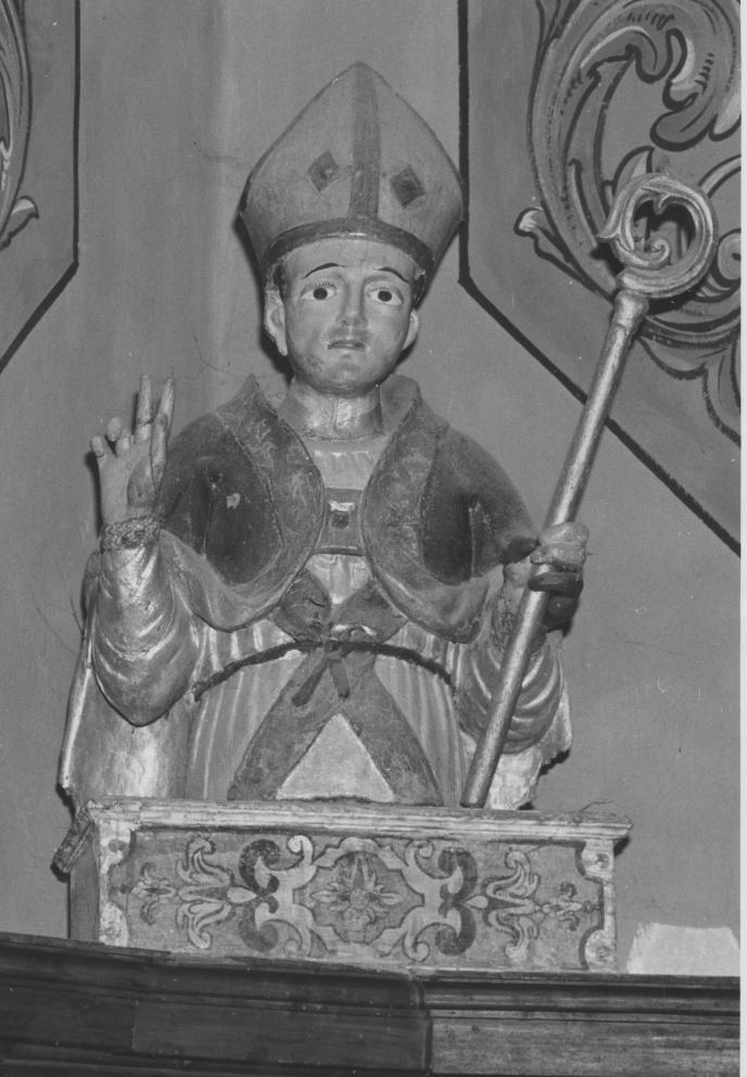 Santo Vescovo (statua) - bottega napoletana (metà sec. XVII)