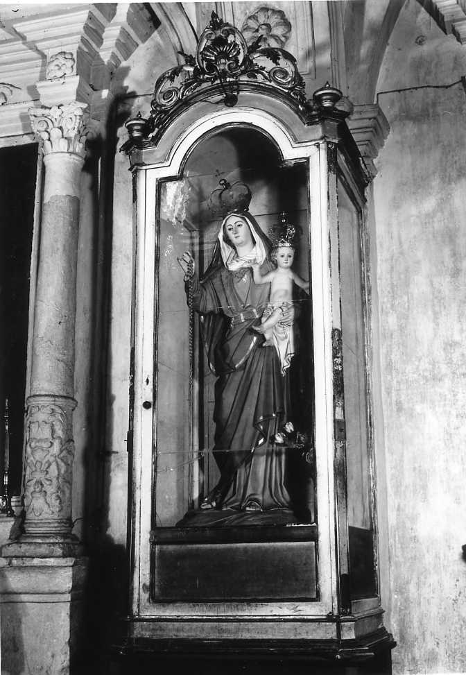 Madonna del Rosario, Madonna con Bambino (scultura) - bottega leccese (?) (secc. XIX/ XX)