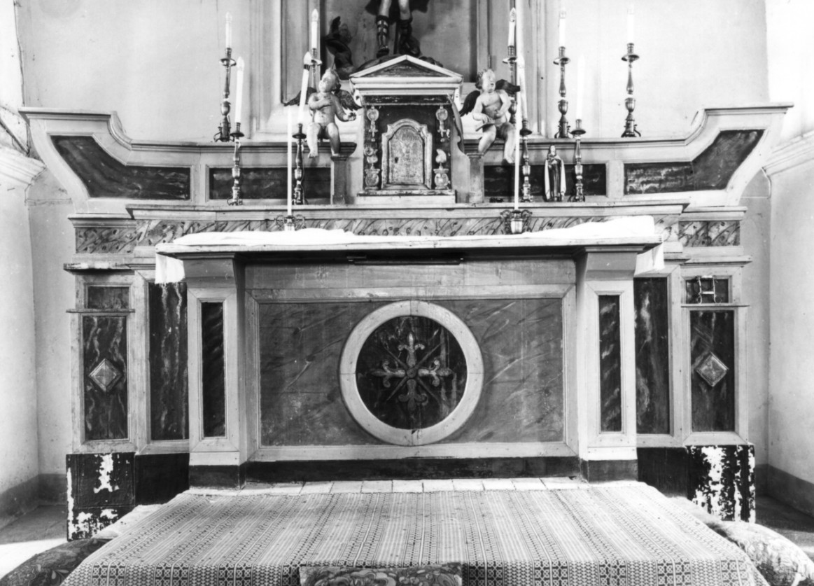 altare maggiore - ambito lucano (seconda metà sec. XIX)