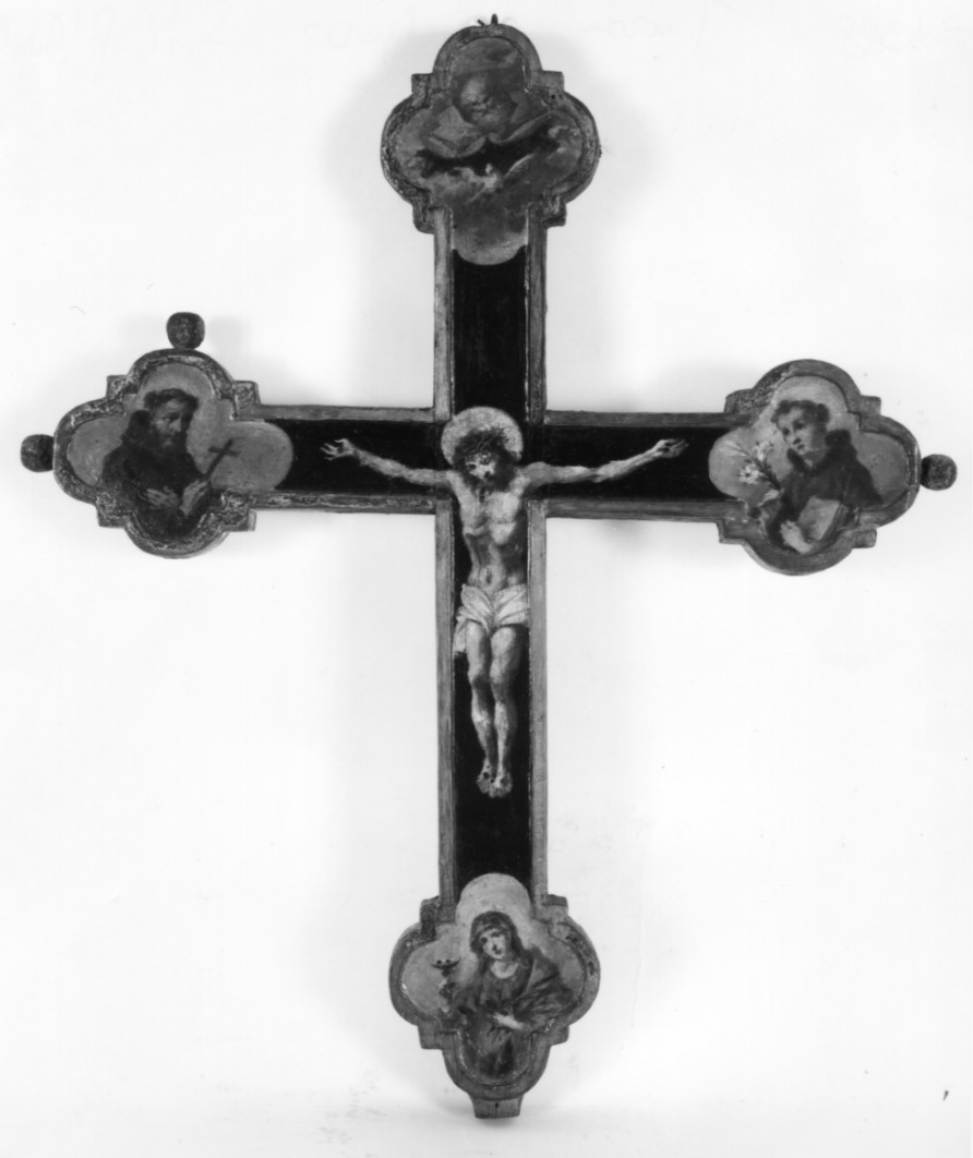 croce dipinta di Pecchianeda Nicola (attribuito) (ultimo quarto sec. XVIII)