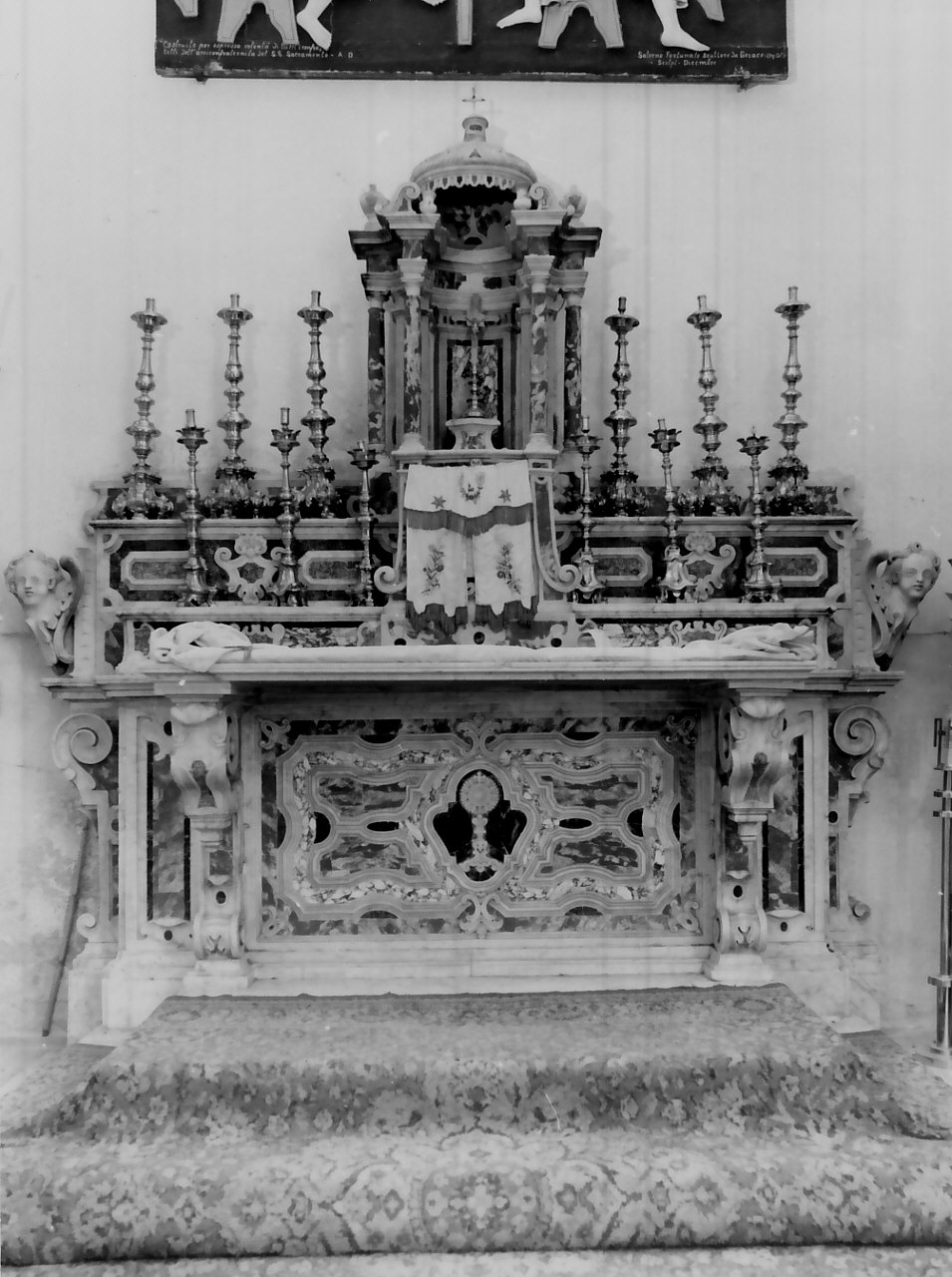 altare, insieme - bottega serrese (sec. XVIII)