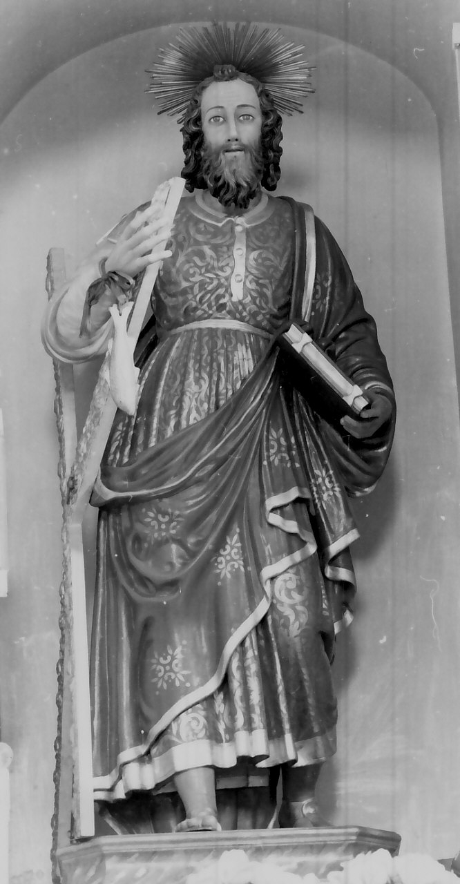 Sant'Andrea Apostolo (statua, opera isolata) - bottega calabrese (sec. XIX)