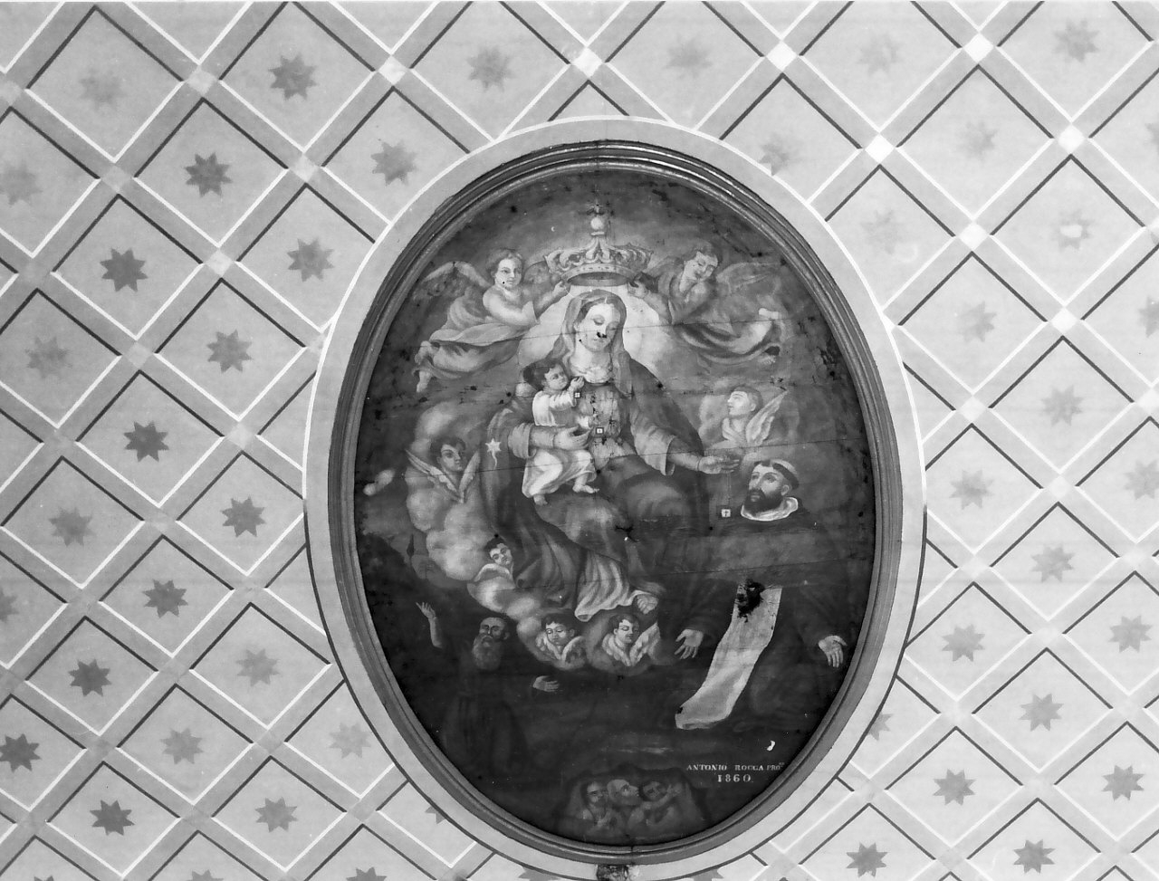 Madonna del Carmelo (dipinto, opera isolata) di Rocca Antonio (sec. XIX)