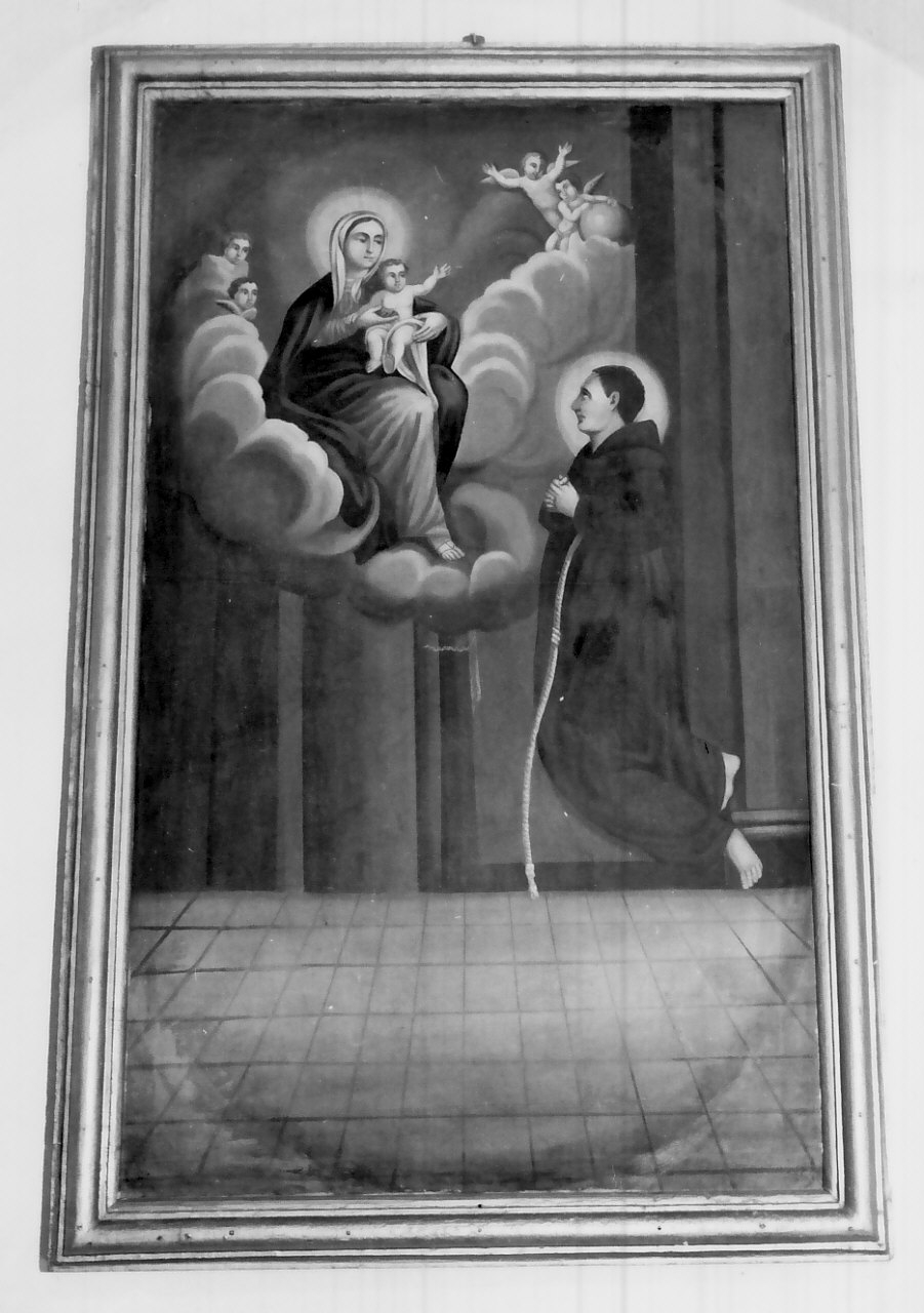 visione di San Pasquale Baylon (dipinto, opera isolata) - ambito calabrese (fine/inizio secc. XIX/ XX)