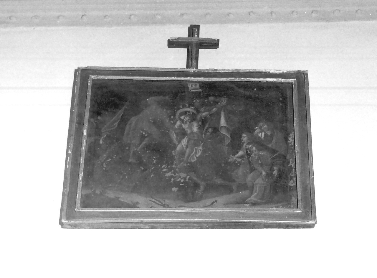 stazione XIII: Gesù deposto dalla croce (dipinto, elemento d'insieme) - ambito calabrese (sec. XVIII)