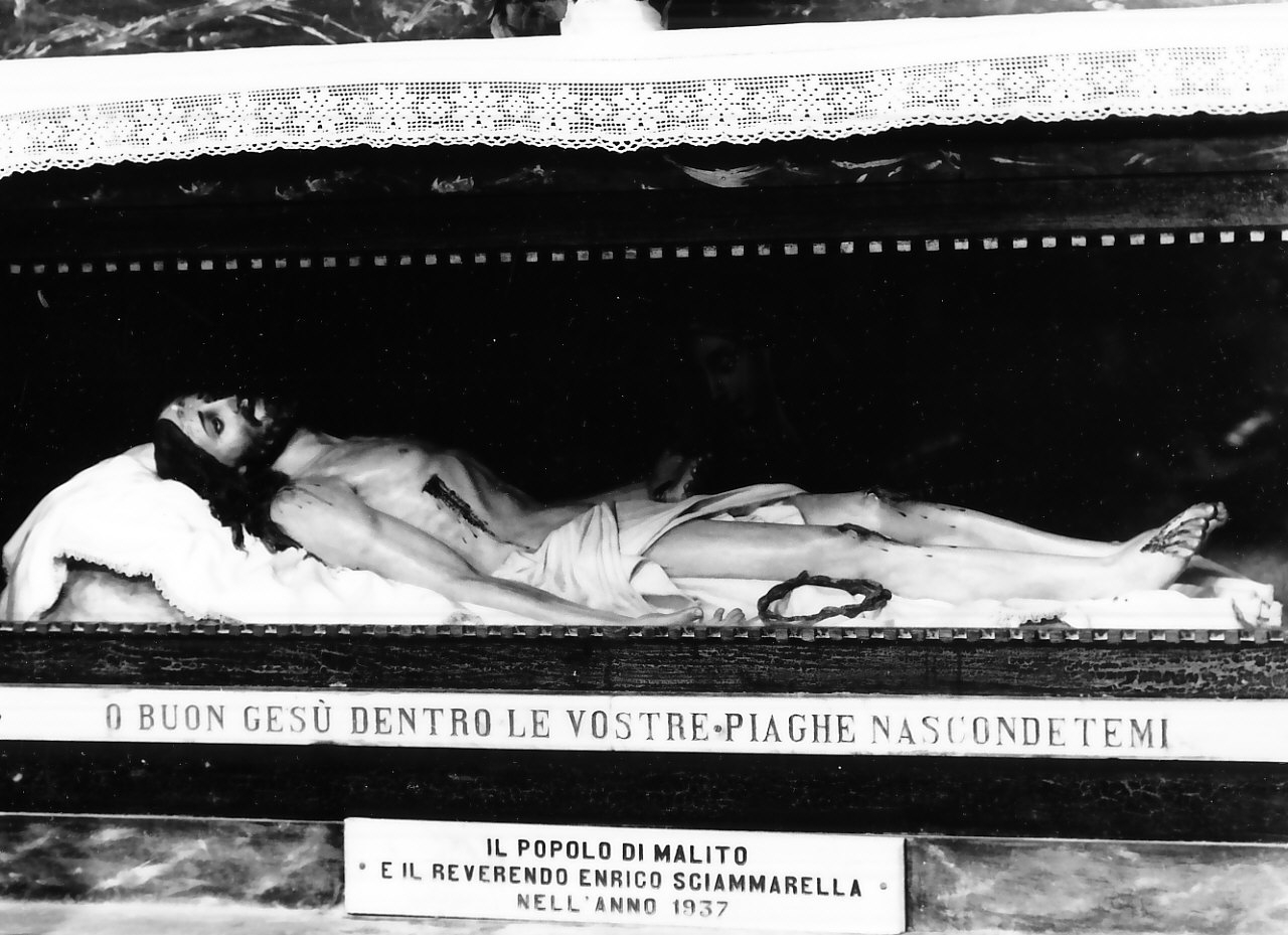 Cristo morto (scultura, opera isolata) - bottega pugliese (sec. XX)