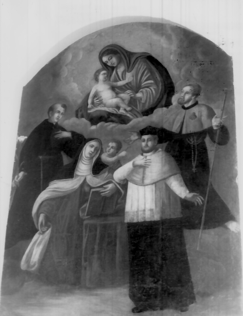 Madonna con Bambino e Santi (dipinto) - ambito Italia meridionale (sec. XIX)