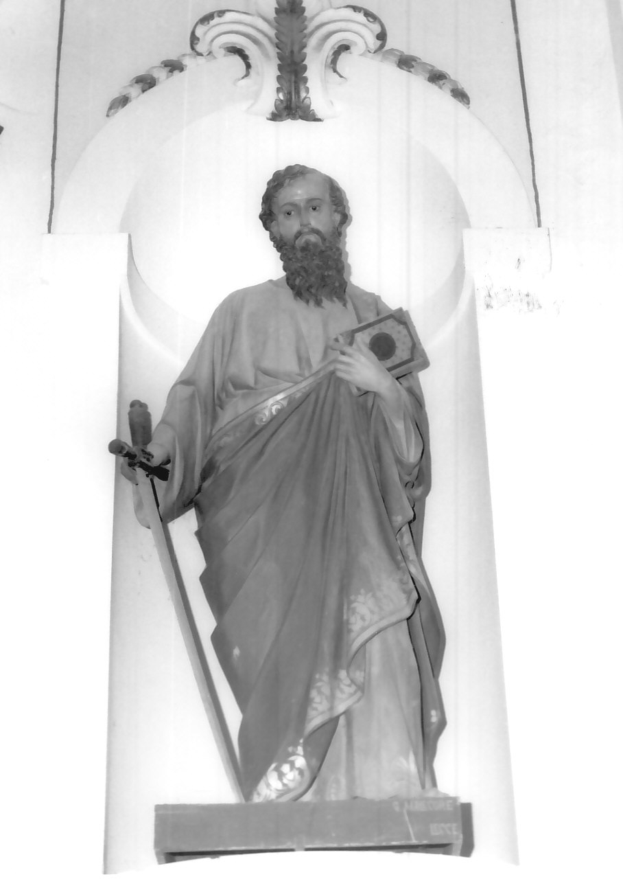 San Paolo Apostolo (statua) di Malecore Giuseppe (inizio sec. XX)