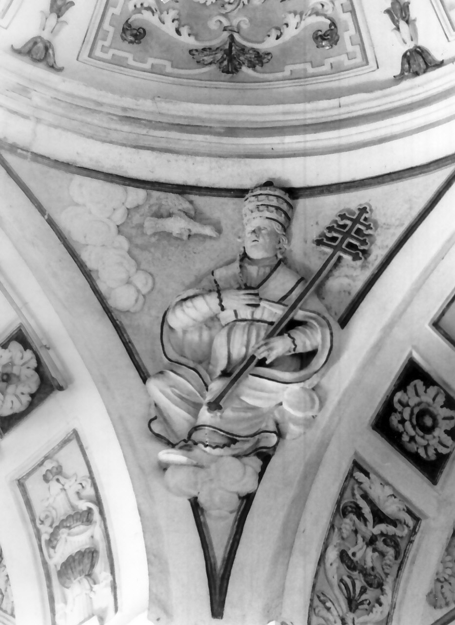 San Gregorio Magno (decorazione plastica, elemento d'insieme) di Barillari Michele (sec. XIX)
