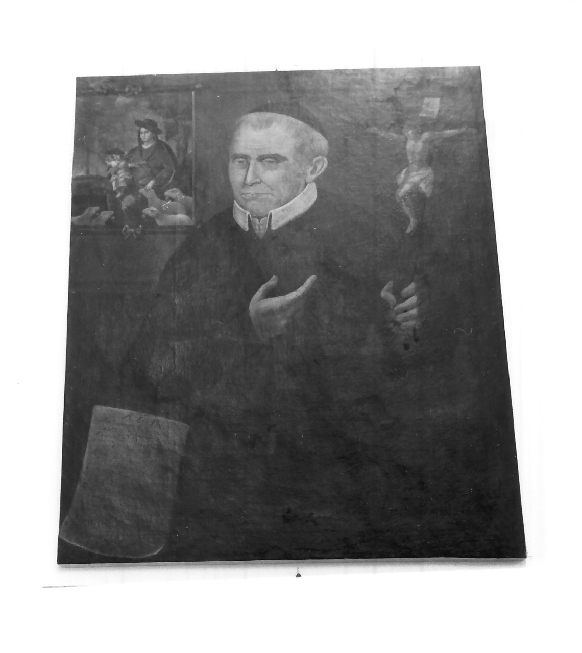 Padre Antonio Donnema, ritratto di ecclesiastico (dipinto, opera isolata) - ambito Italia meridionale (inizio sec. XIX)