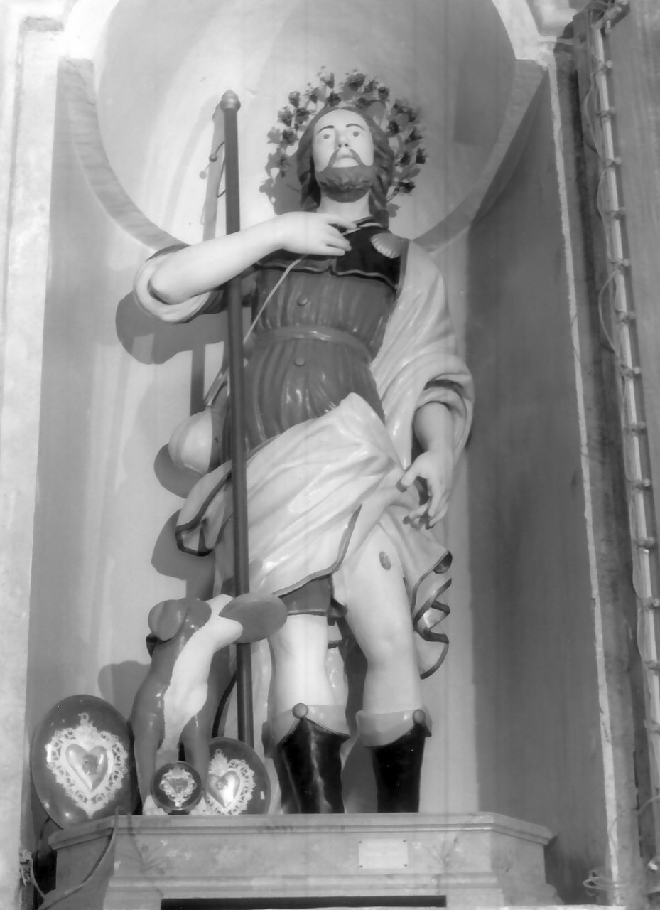 San Rocco (statua, opera isolata) - bottega Italia meridionale (fine/inizio secc. XVIII/ XIX)