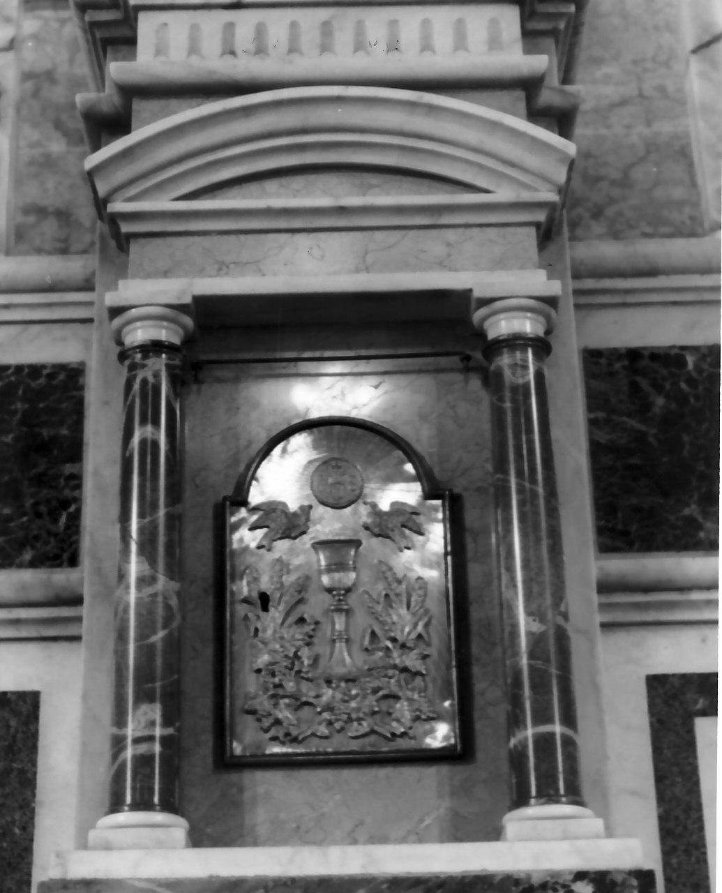 tabernacolo, elemento d'insieme - bottega Italia meridionale (inizio sec. XX)