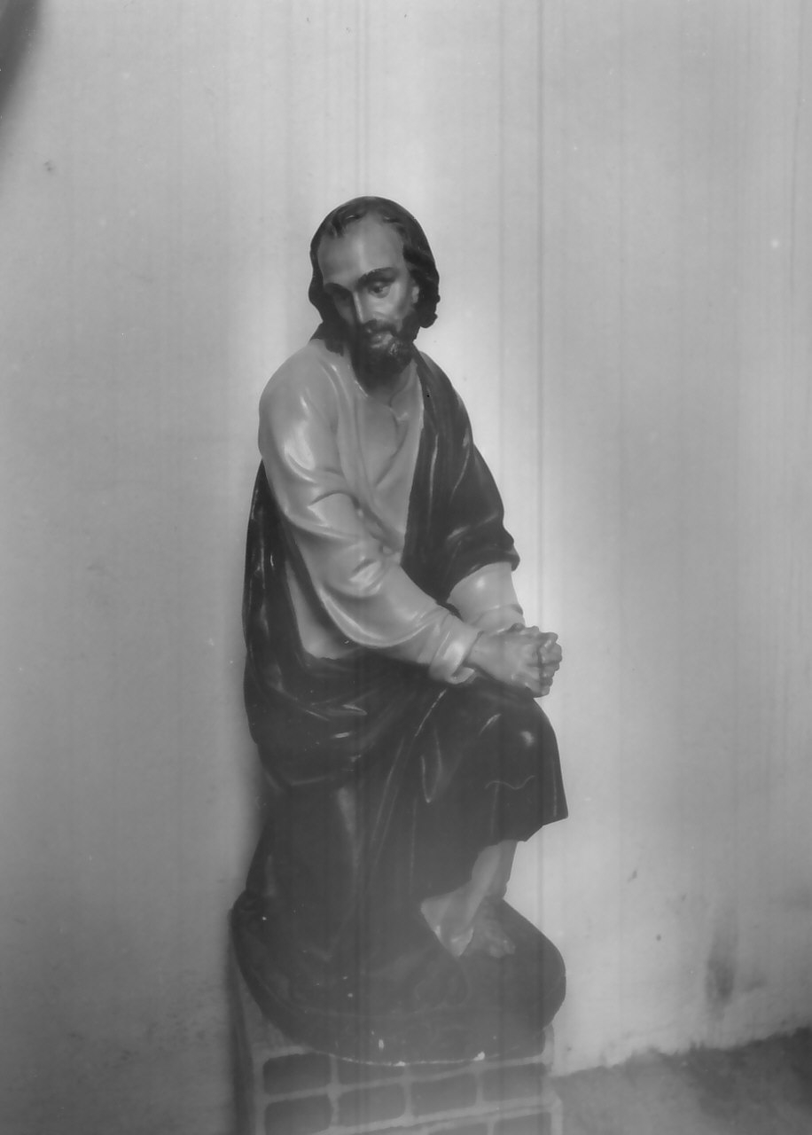San Giuseppe (statuetta di presepio, elemento d'insieme) - bottega calabrese (fine/inizio secc. XIX/ XX)