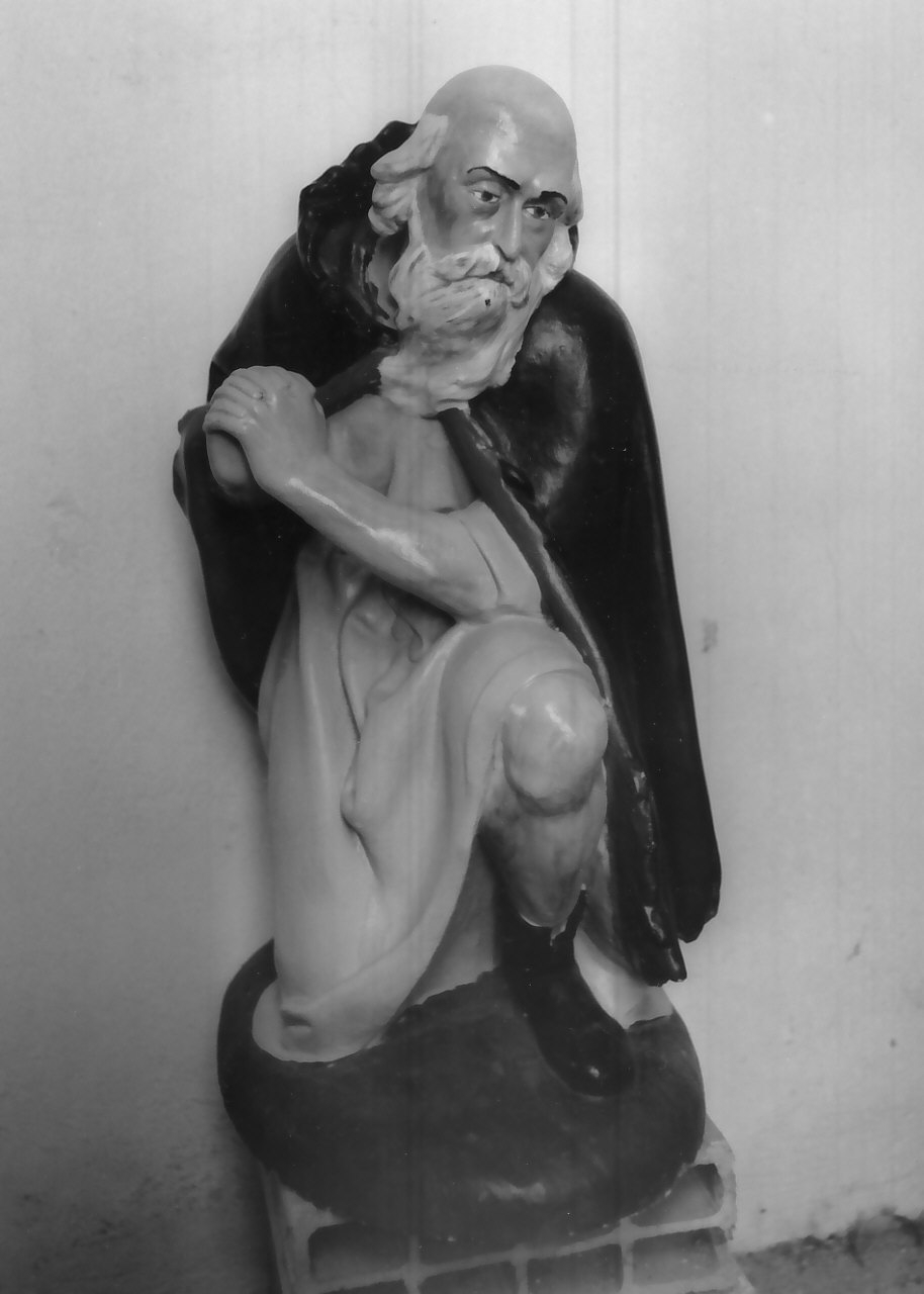 pastore (statuetta di presepio, elemento d'insieme) - bottega calabrese (fine/inizio secc. XIX/ XX)