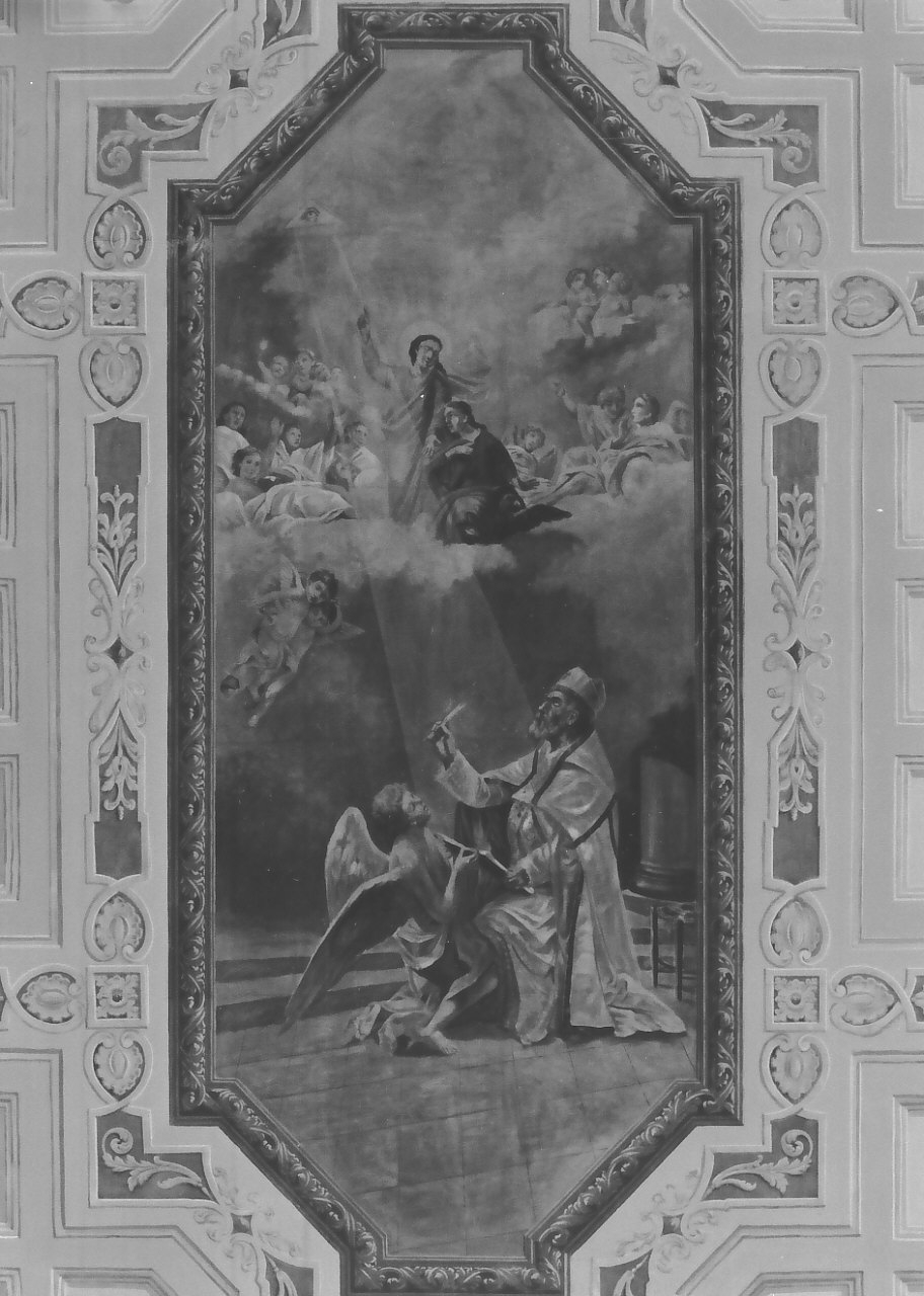 San Gregorio ispirato dallo Spirito Santo (dipinto, elemento d'insieme) di Pignatari Domenico (attribuito) (inizio sec. XX)