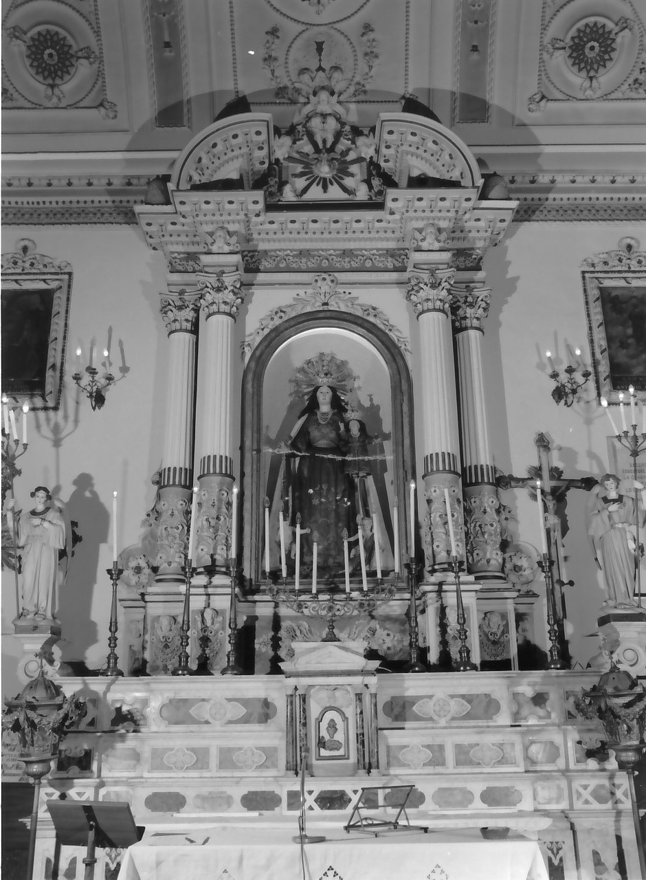 altare maggiore, opera isolata - bottega calabrese (fine/inizio secc. XIX/ XX)