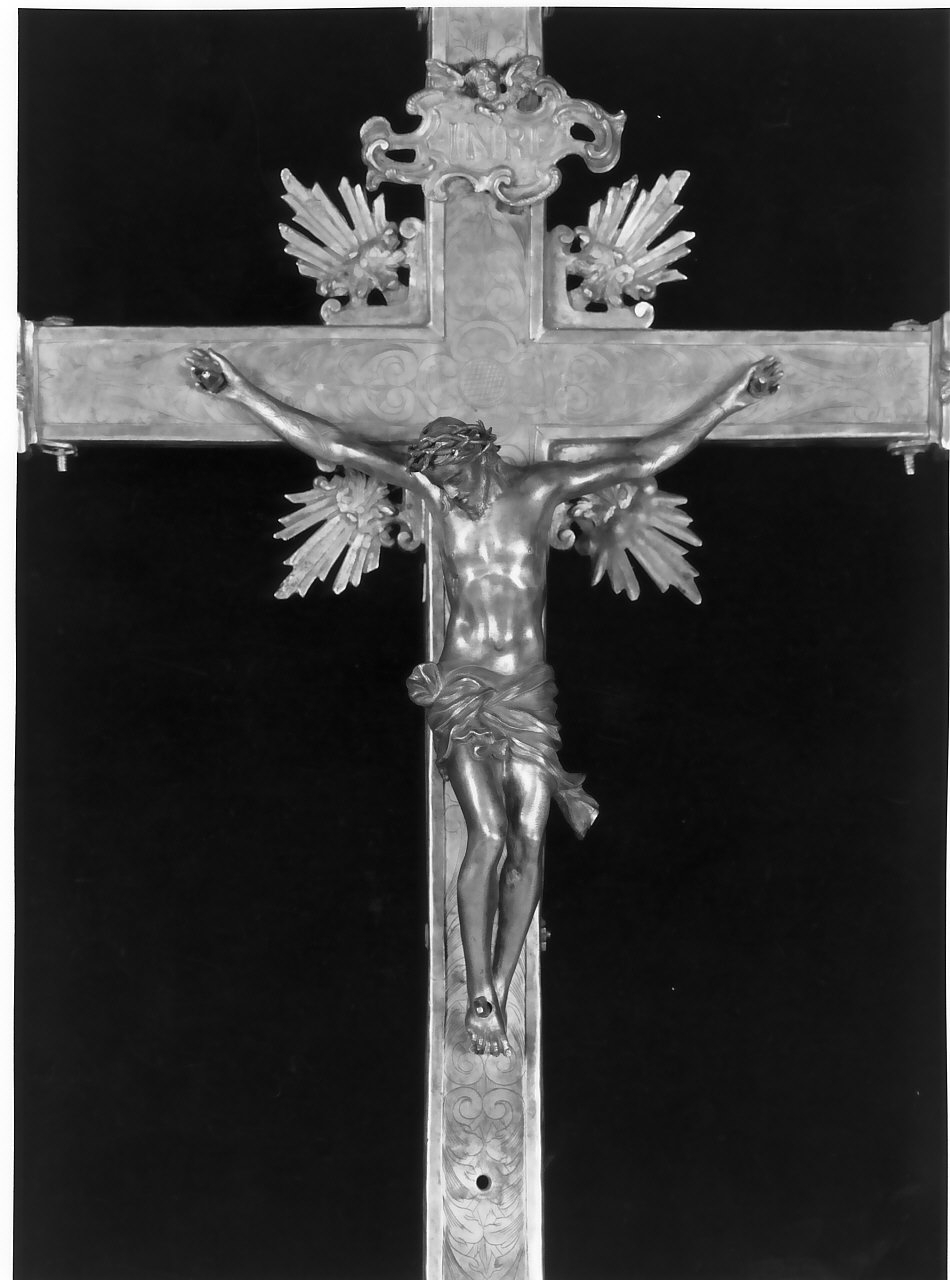 croce processionale - bottega Italia meridionale (fine/inizio secc. XVIII/ XIX)