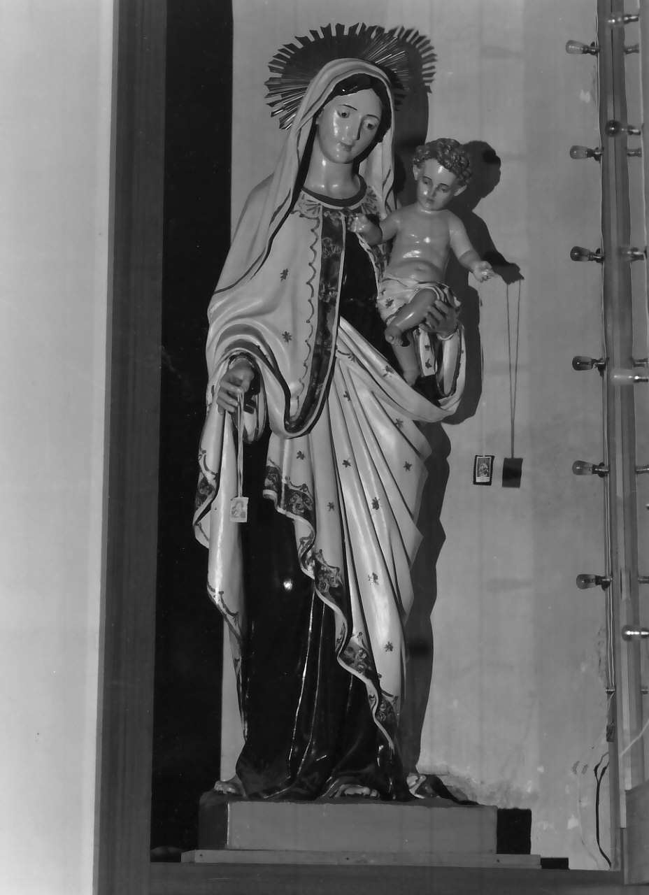 Madonna del Carmelo (statua, opera isolata) - bottega Italia meridionale (inizio sec. XX)