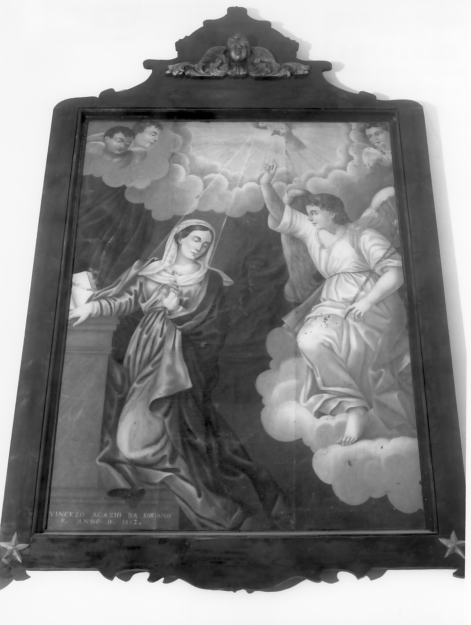 Annunciazione (dipinto, opera isolata) di Agazio Vincenzo (sec. XIX)