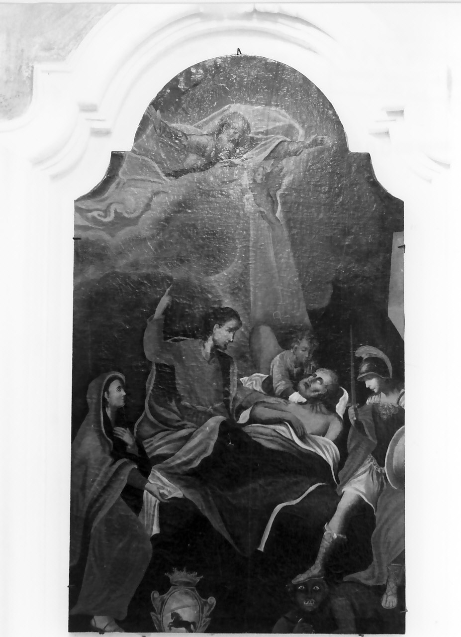 morte di San Giuseppe (dipinto, opera isolata) - ambito calabrese (sec. XIX)