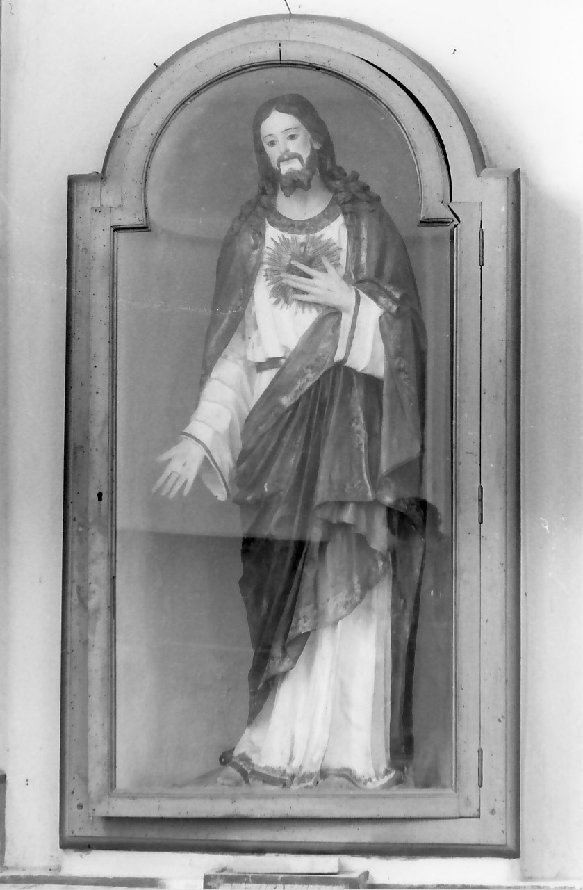 Sacro Cuore di Gesù (statua, opera isolata) - bottega Italia meridionale (fine sec. XIX)