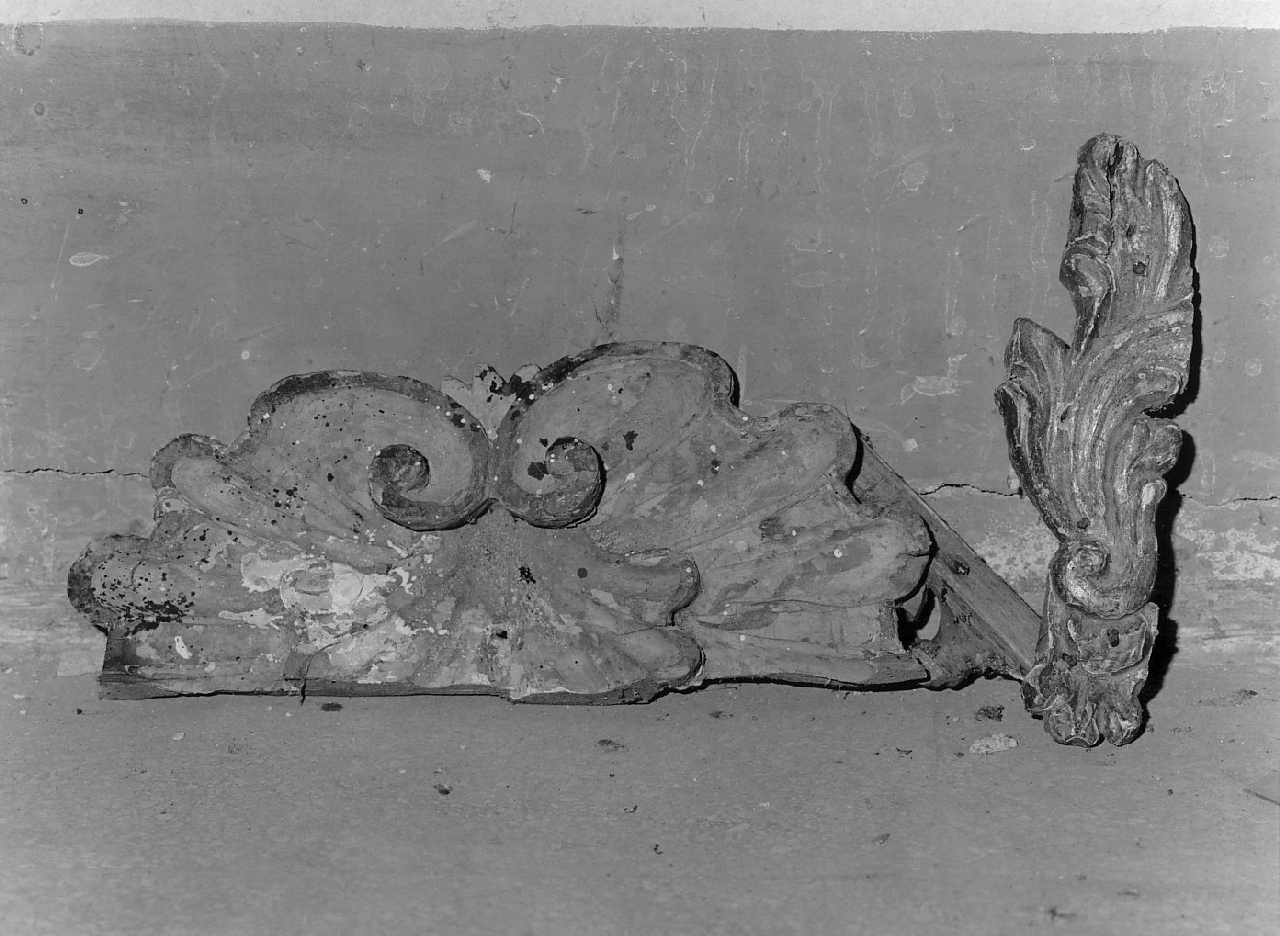 scultura, frammento - bottega calabrese (fine/inizio secc. XIX/ XX)