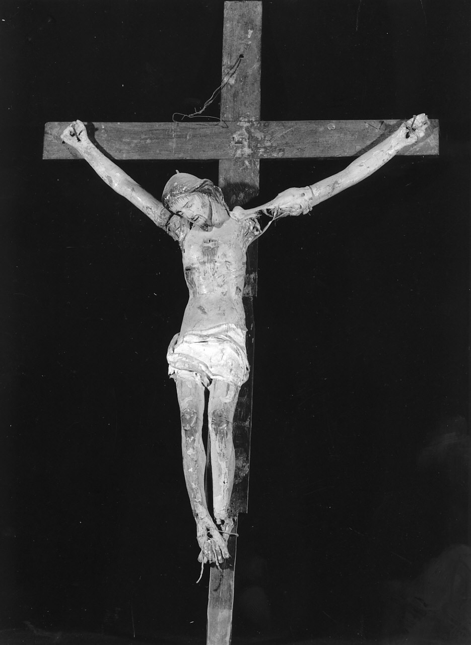 crocifisso, opera isolata - bottega Italia meridionale (fine/inizio secc. XIX/ XX)