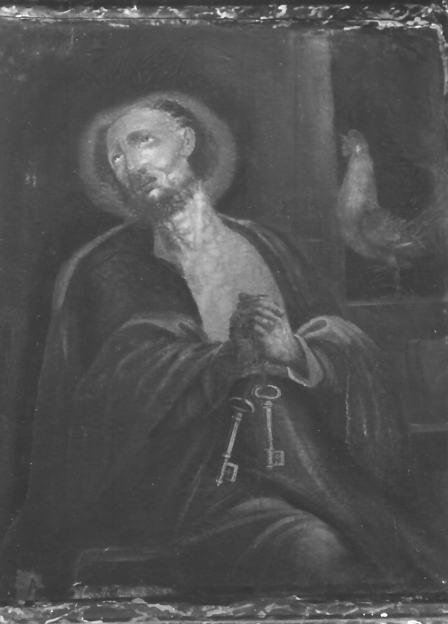 San Pietro (dipinto, elemento d'insieme) di Basile Gaetano (sec. XIX)