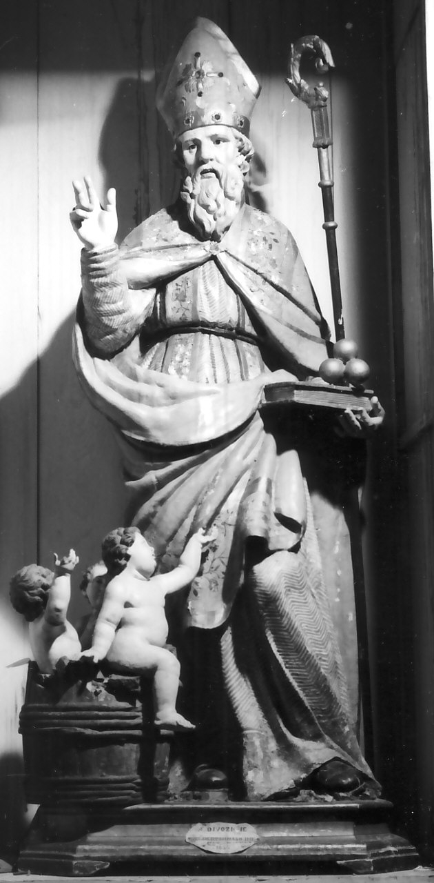 San Nicola di Bari (gruppo scultoreo, opera isolata) - bottega calabrese (sec. XIX)