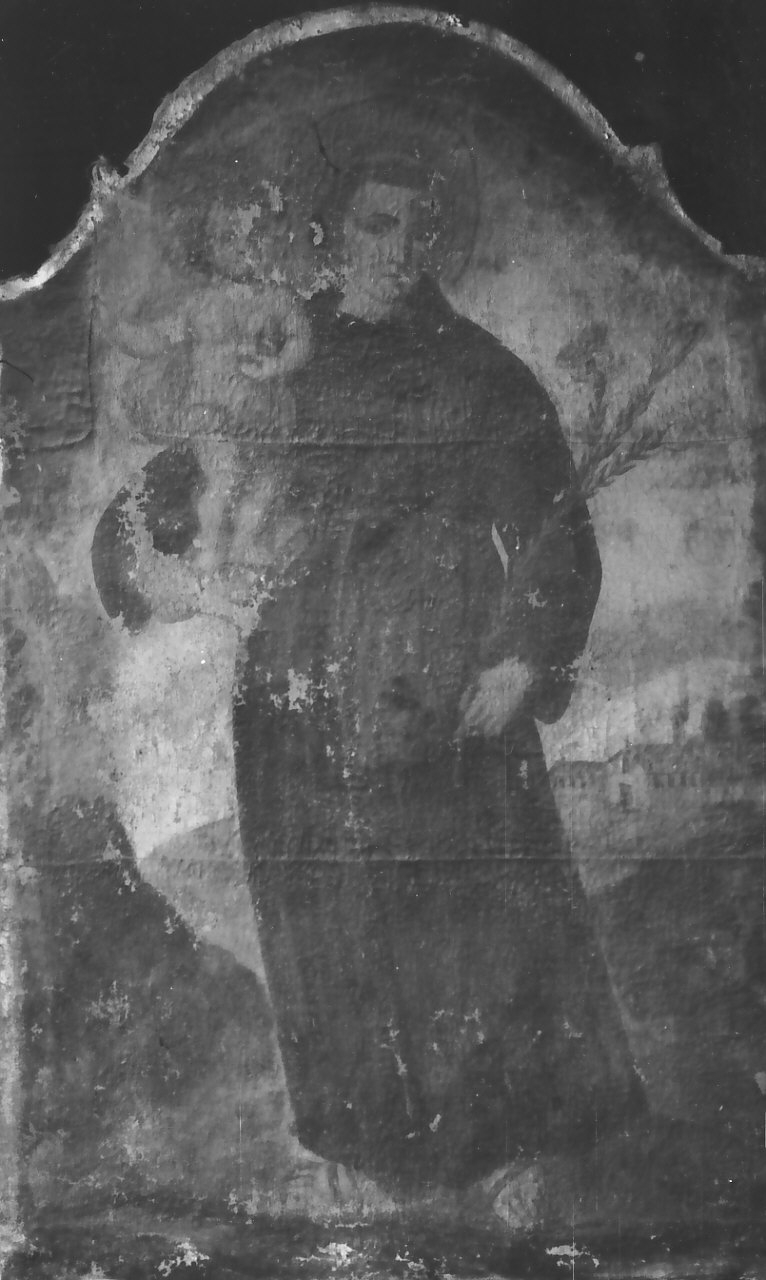 Sant'Antonio da Padova con il bambino (dipinto, opera isolata) - ambito calabrese (sec. XVIII)
