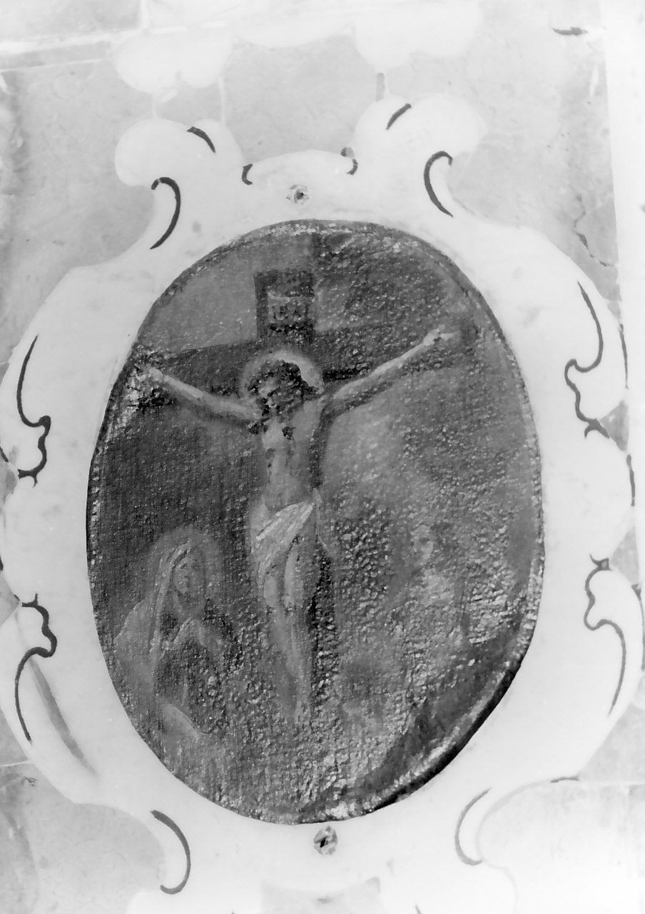 Cristo crocifisso (dipinto, elemento d'insieme) - ambito Italia meridionale (sec. XVIII)