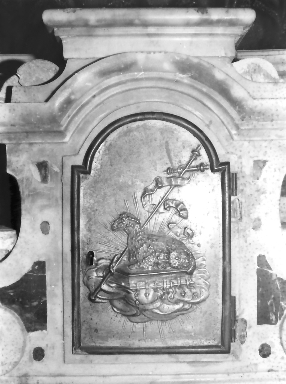 sportello di tabernacolo, opera isolata - bottega Italia meridionale (fine sec. XVIII)