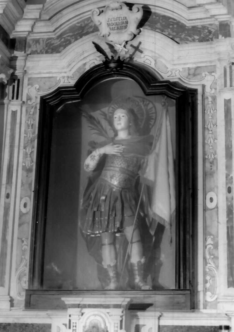 San Vittore (statua, opera isolata) - bottega Italia meridionale (fine/inizio secc. XVIII/ XIX)