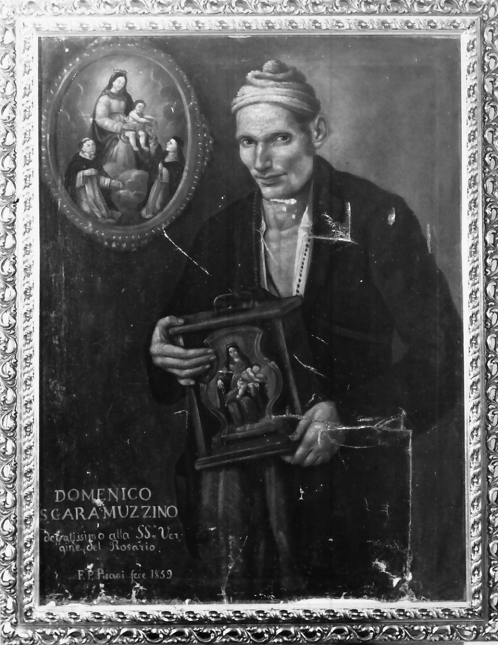 Ritratto di Domenico Scaramuzzino, ritratto d'uomo (dipinto) di Pisani F. P (sec. XIX)