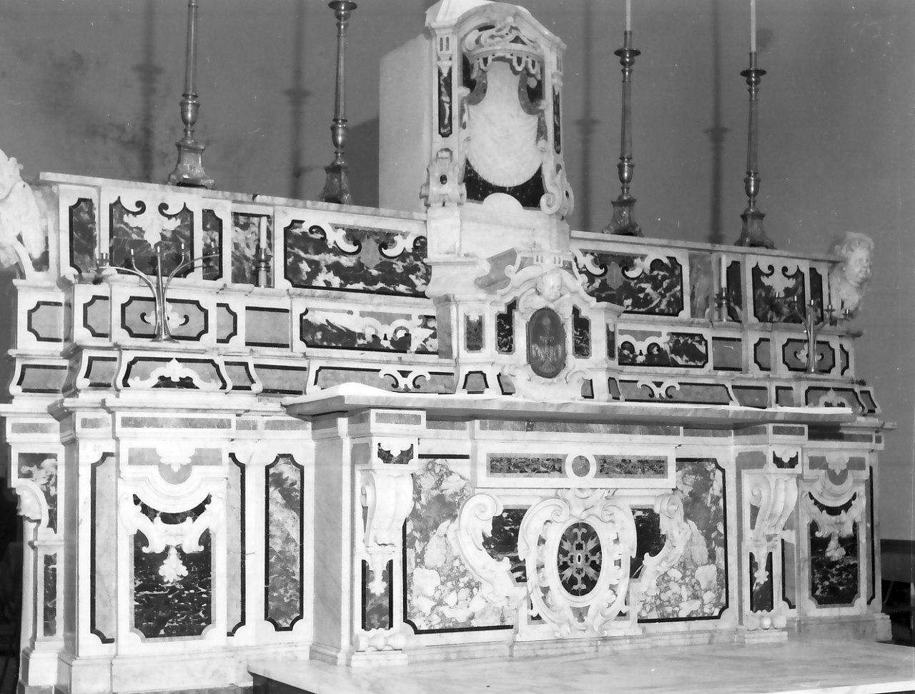 altare maggiore, opera isolata - bottega Italia meridionale (fine sec. XVIII)