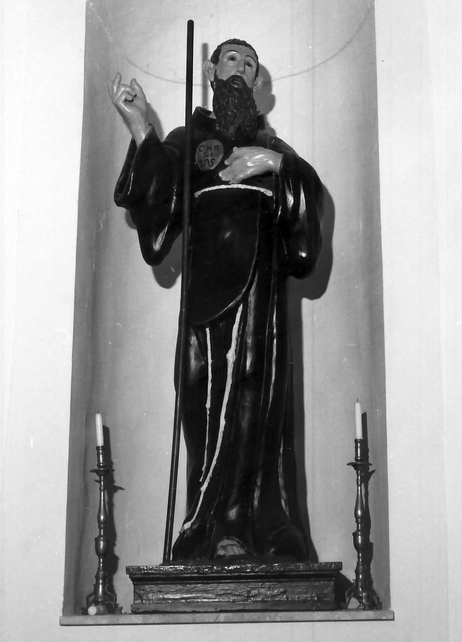 San Francesco di Paola (statua, opera isolata) - bottega calabrese (fine sec. XIX)