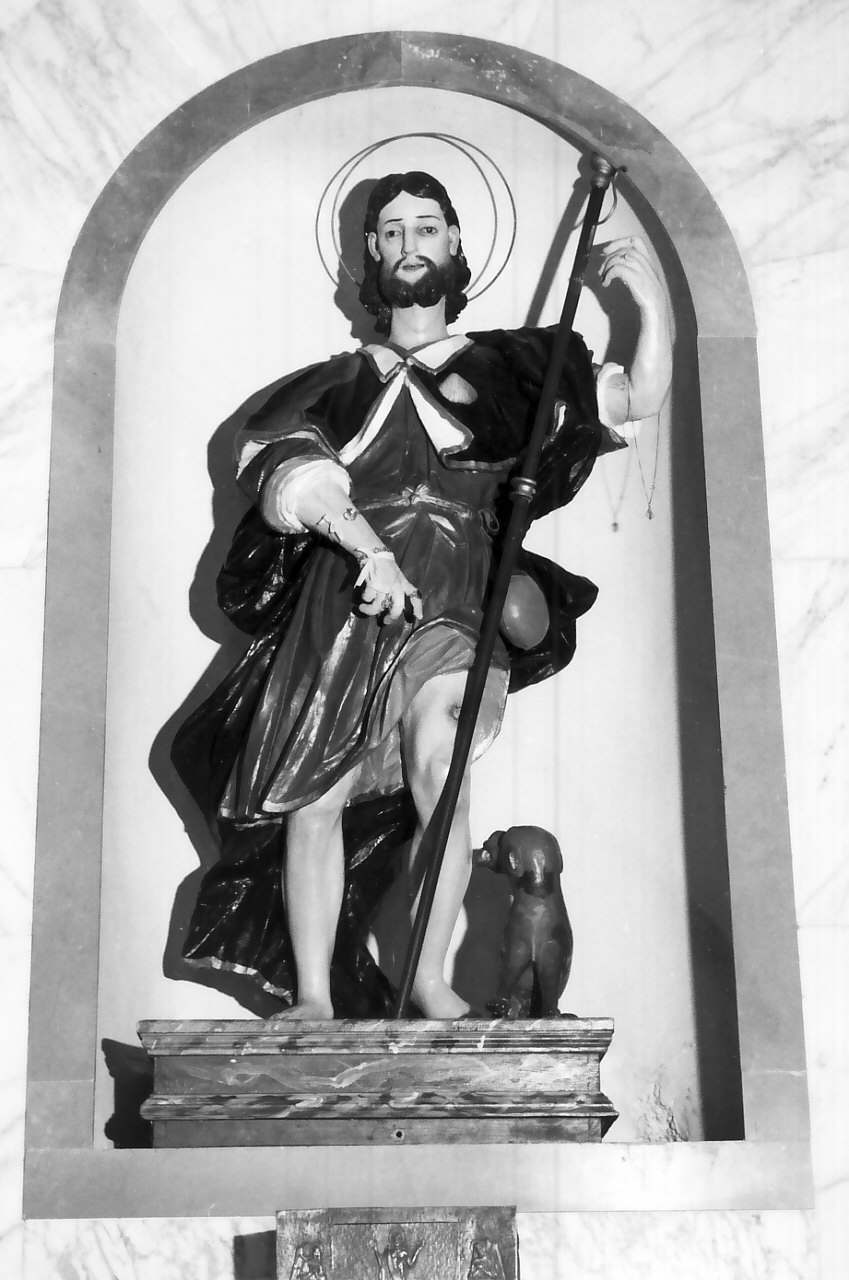 San Rocco (statua, opera isolata) - bottega calabrese (sec. XVIII)