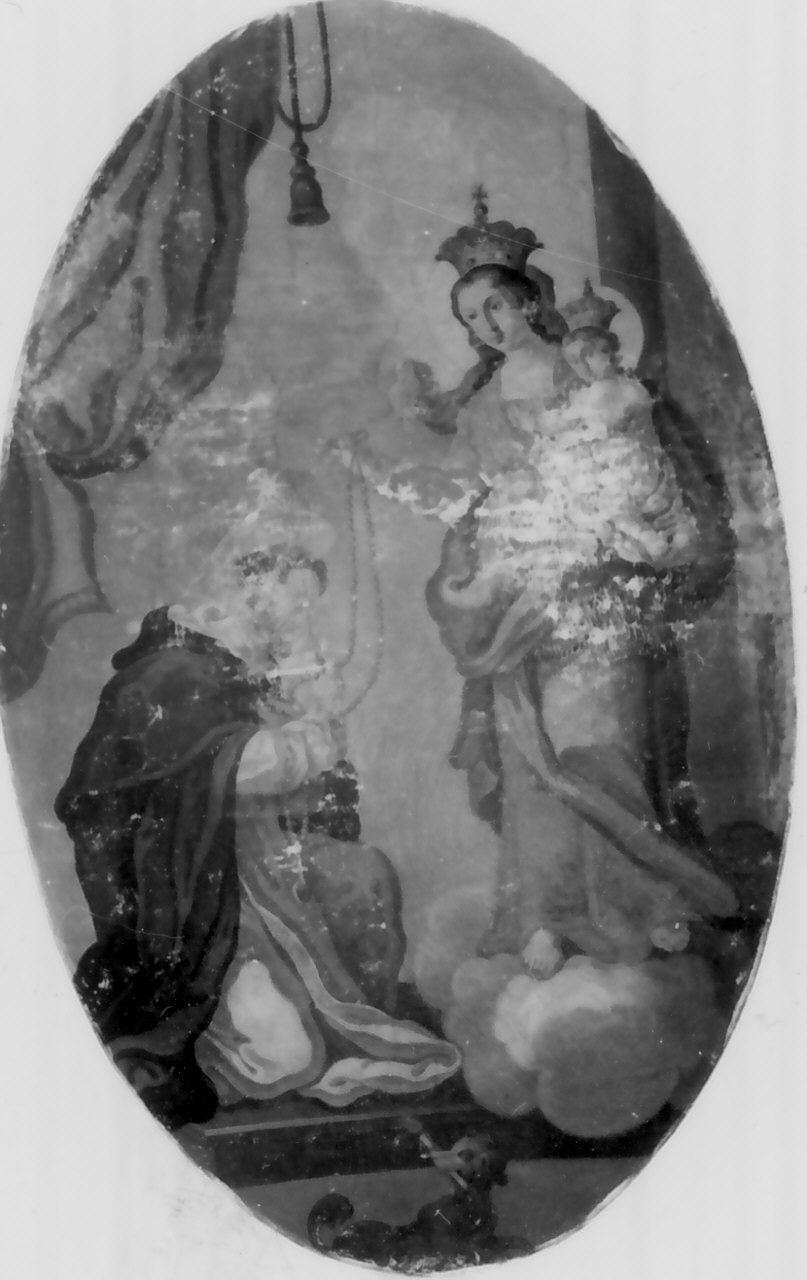 Madonna del Rosario (dipinto, elemento d'insieme) - ambito Italia meridionale (fine/inizio secc. XVIII/ XIX)