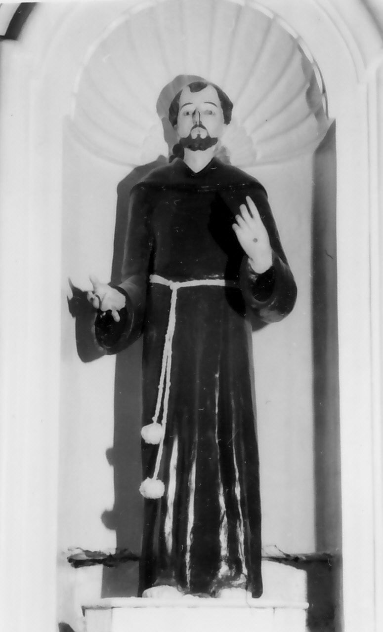 San Francesco d'Assisi (statua, opera isolata) - bottega Italia meridionale (sec. XVIII)