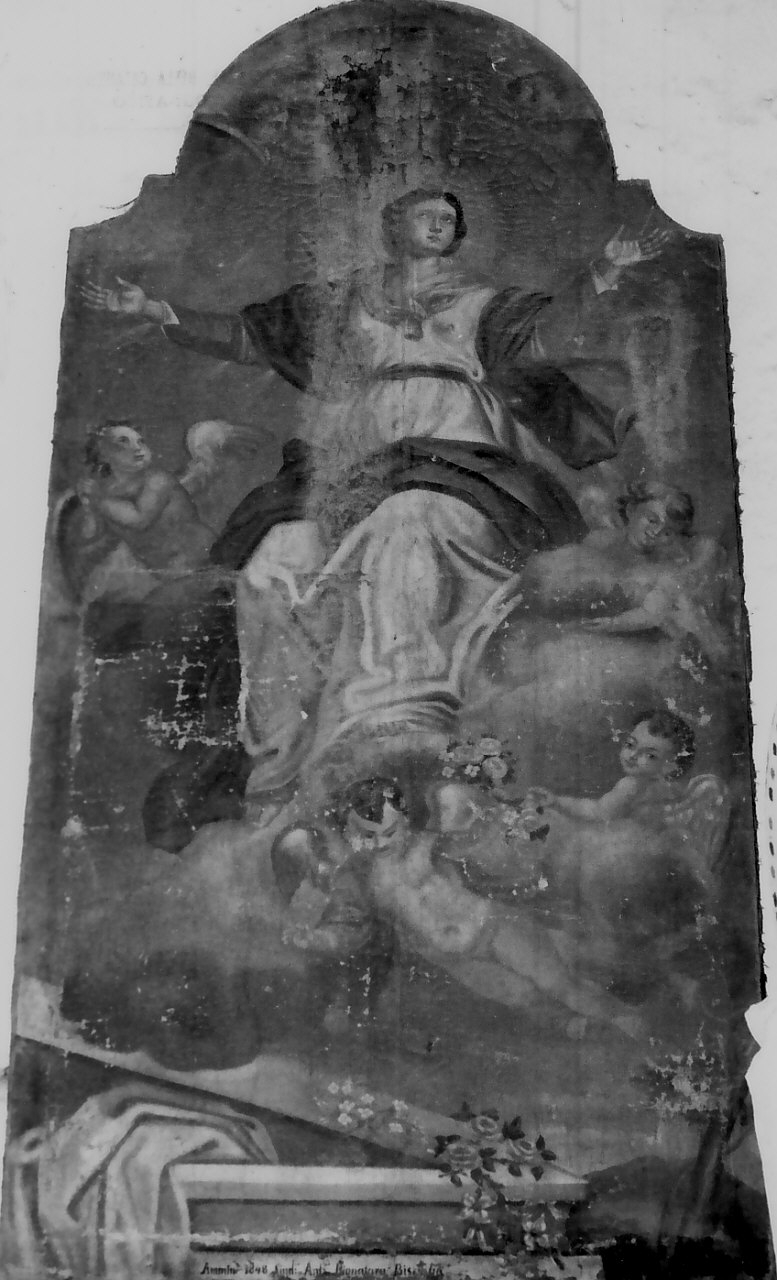 assunzione della Madonna (dipinto, opera isolata) - ambito calabrese (sec. XIX)
