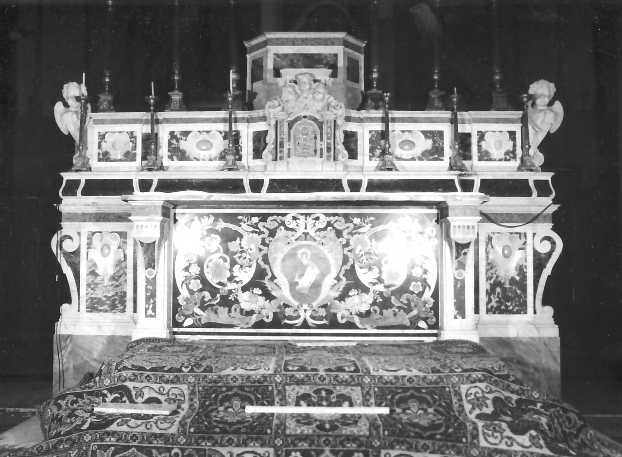 altare maggiore, opera isolata - bottega Italia meridionale (fine/inizio secc. XIX/ XX)