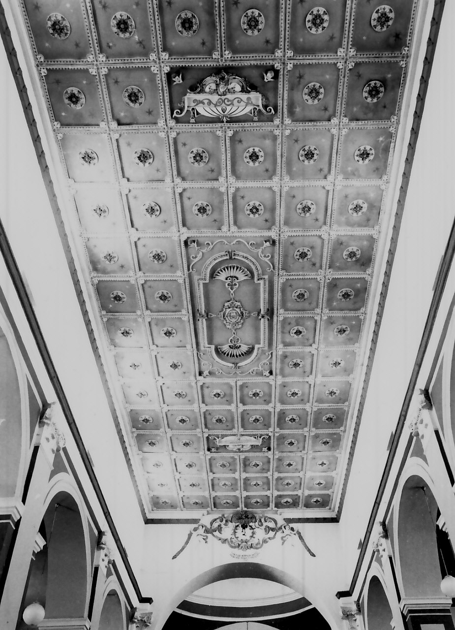 soffitto a cassettoni, opera isolata - bottega calabrese (sec. XIX)