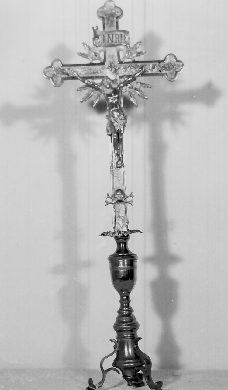 croce d'altare, opera isolata - bottega calabrese (fine sec. XIX)