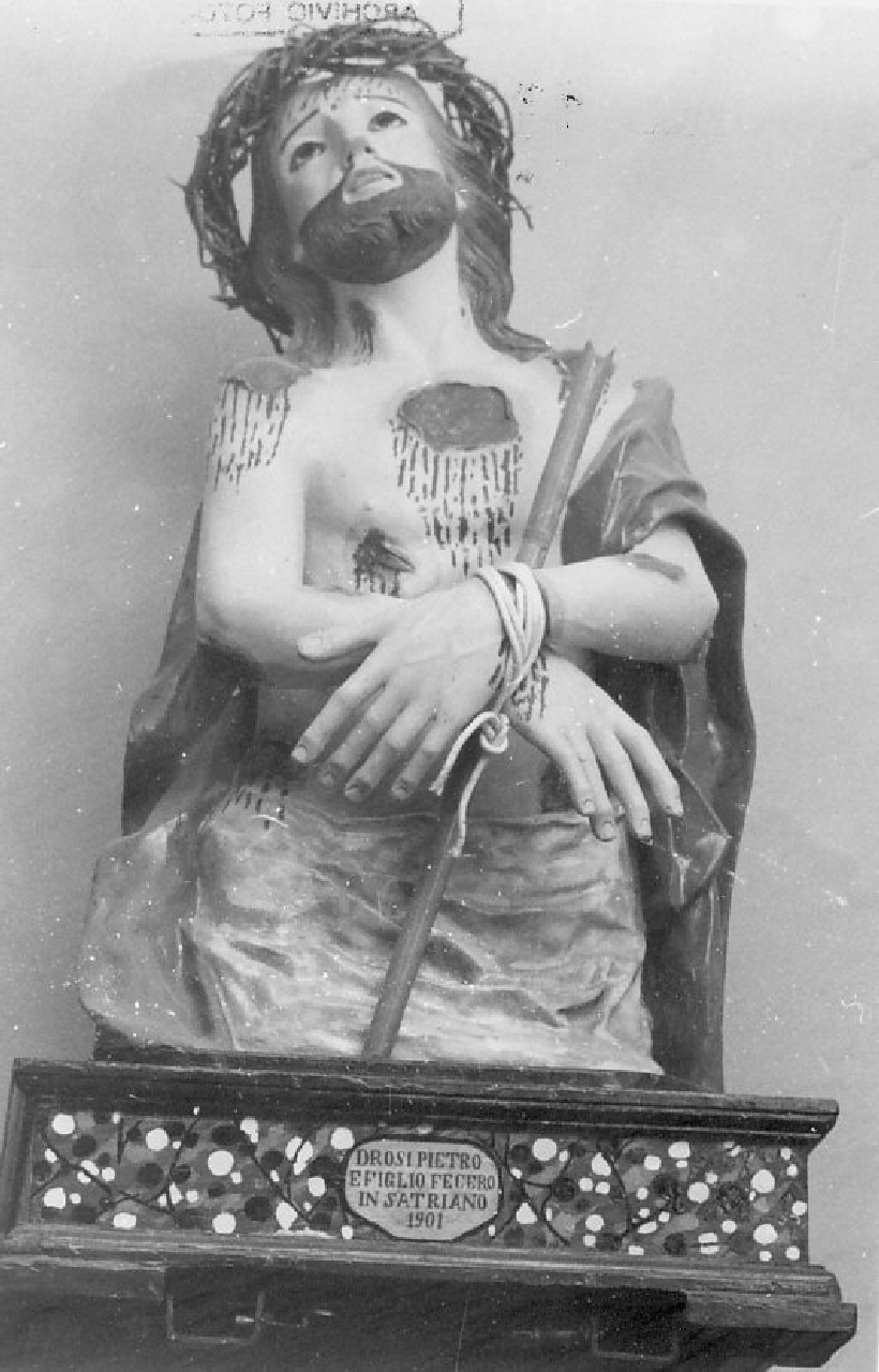 Ecce Homo (busto) di Drosi Nicola, Drosi Pietro (sec. XX)