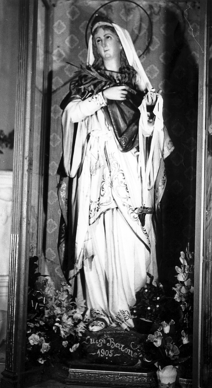 Santa Lucia (statua) di Carretta Raffaele (sec. XX)