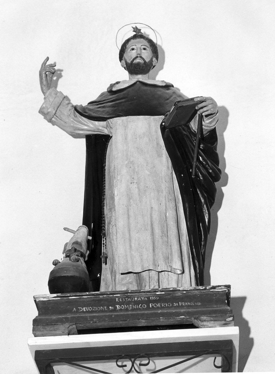 San Domenico (statua, opera isolata) - bottega Italia meridionale (sec. XVIII, sec. XIX)
