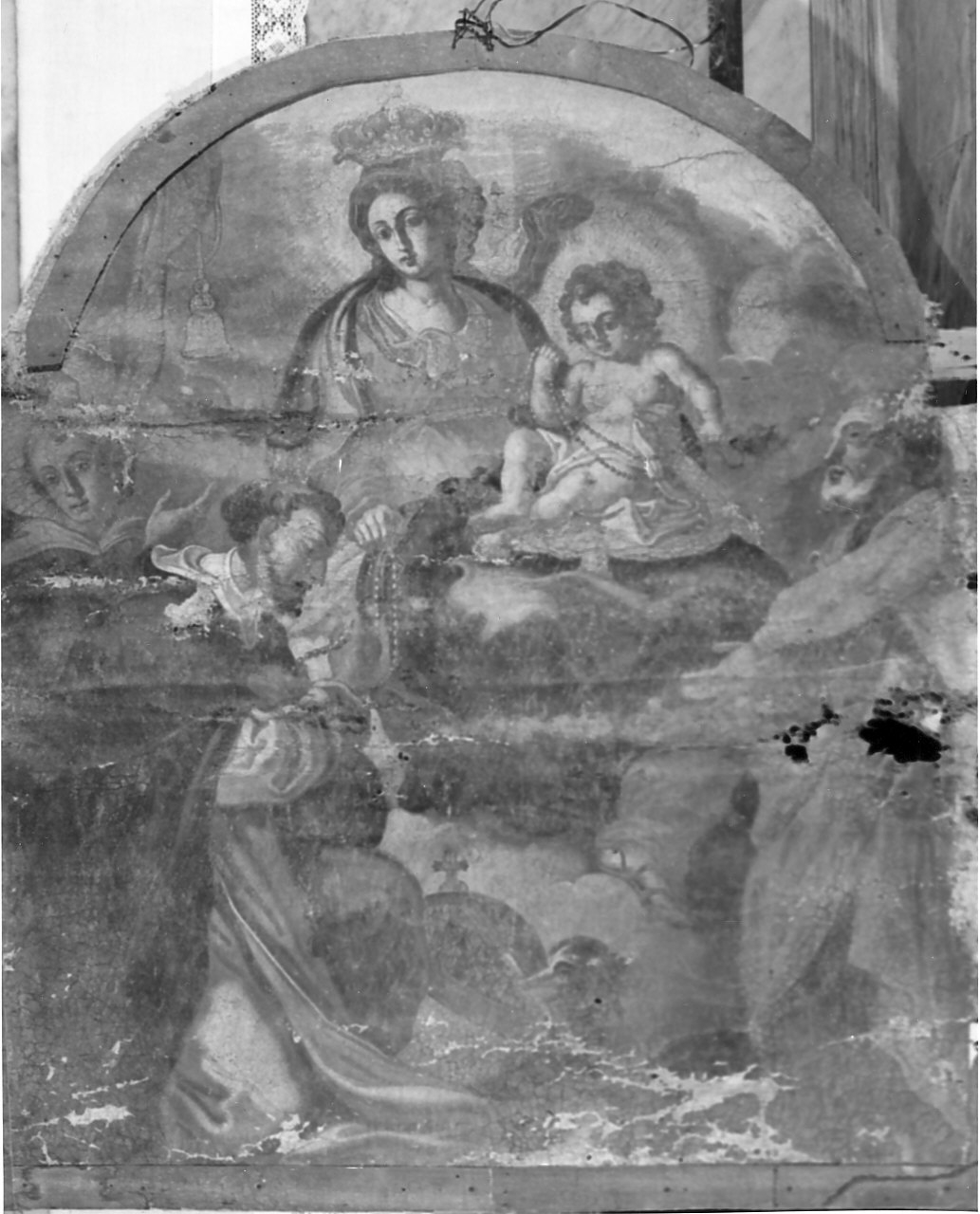 Madonna del Rosario (dipinto, opera isolata) - ambito Italia meridionale (sec. XVIII, sec. XIX)