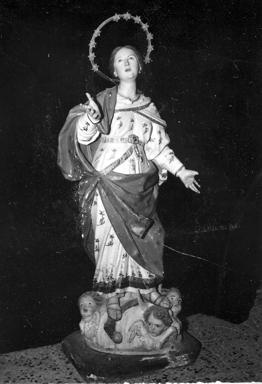 Madonna Immacolata (statua, opera isolata) - bottega Italia meridionale (fine sec. XVIII)