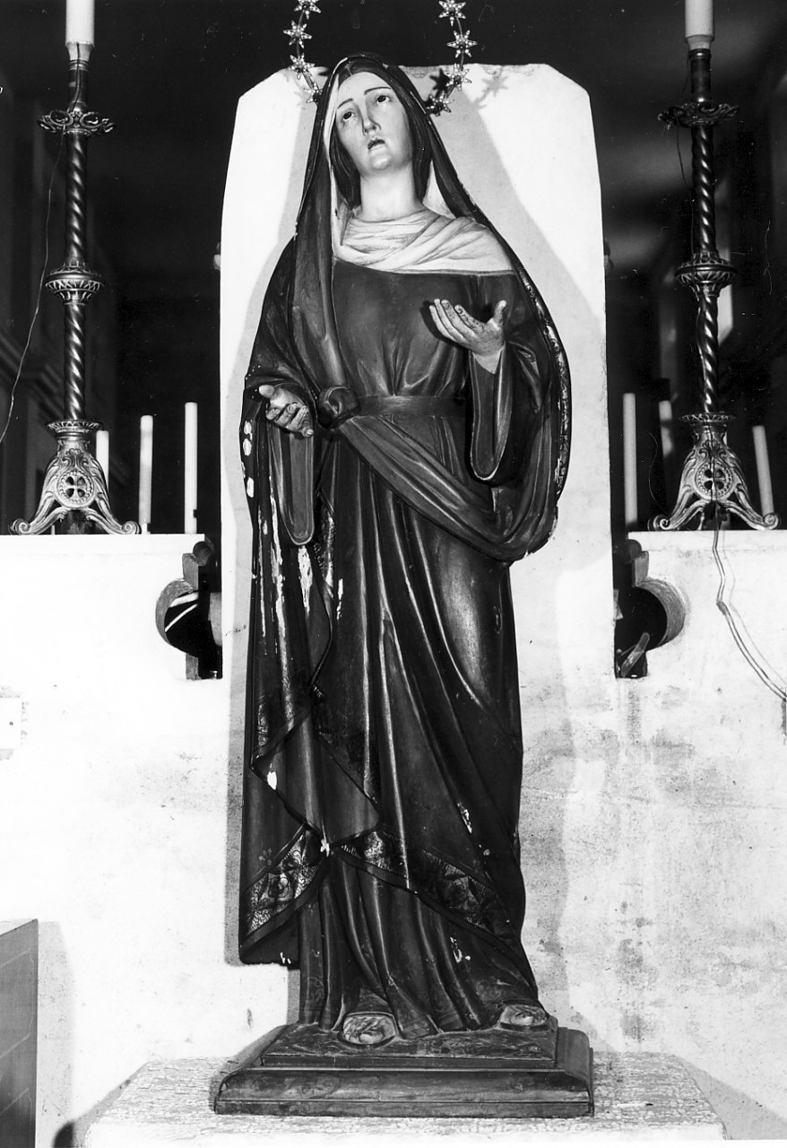 Madonna Addolorata (statua, opera isolata) - bottega Italia meridionale (metà sec. XIX)